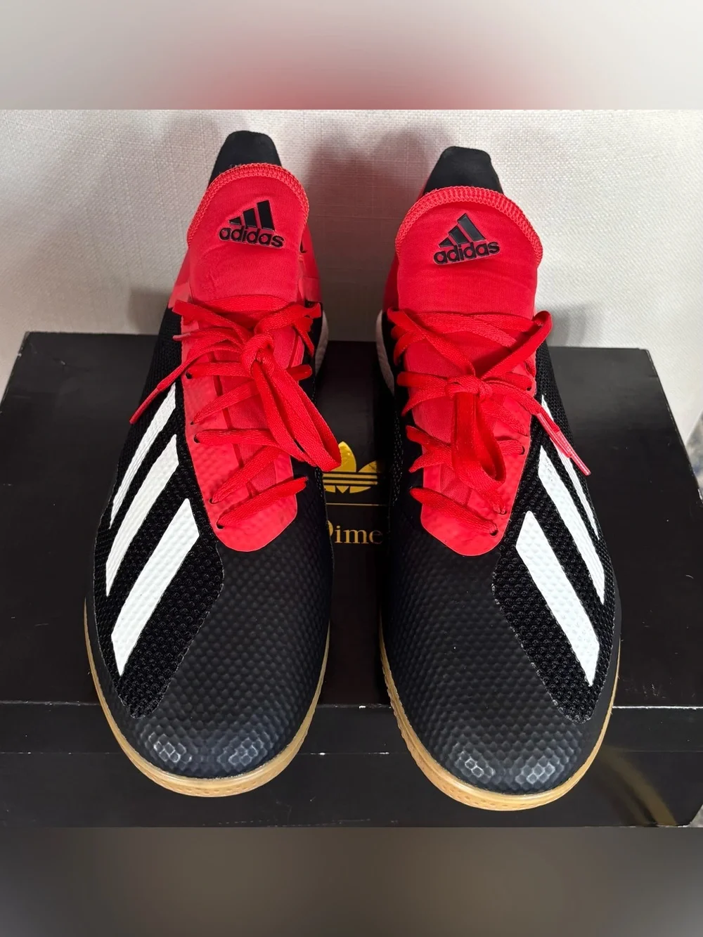 Adidas Tango 18.3 Indoor Soccer Shoes Mens Size 12 Red Futsal Football Sneakers